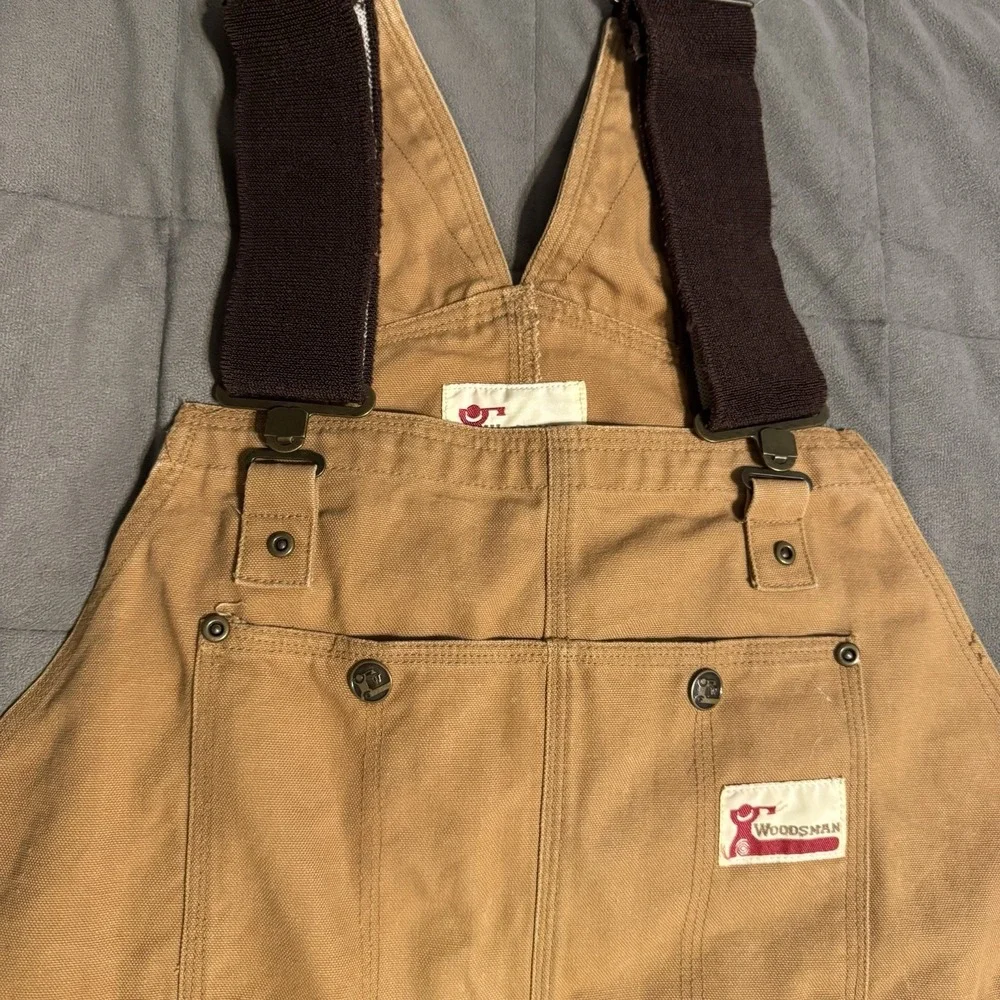 Woodsman M-S Brown Duck Canvas Insulated Bib‎ Overalls 38